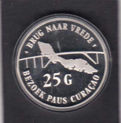 Beschrijving: 25 Gulden POPE JOHN PAUL II
